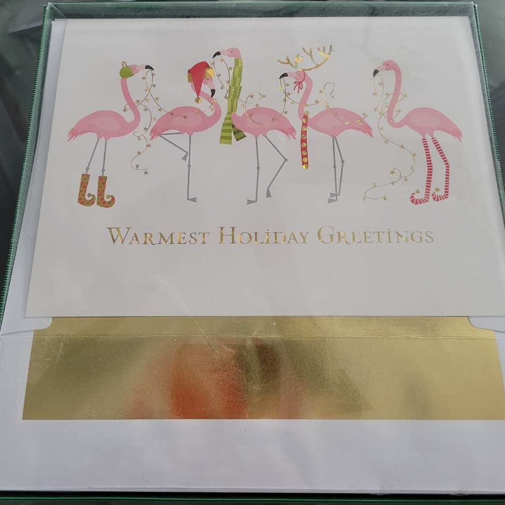 Hallmark Pink Flamingo Holiday Greeting Cards